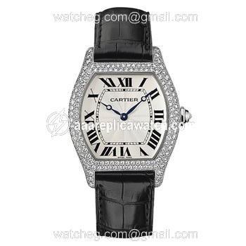 Cartier WA503851 Tortue Mens Hand Wind 18 kt White Gold watch Cartier WA503851 Tortue Mens Hand Wind 18 kt White Gold watch