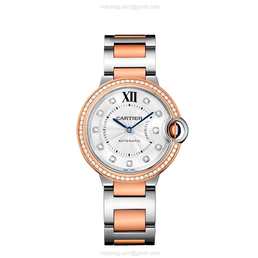 Cartier WE902077 Ladies Automatic Stainless Steel and 18kt Rose Gold watch Cartier WE902077 Ladies Automatic Stainless Steel and 18kt Rose Gold watch