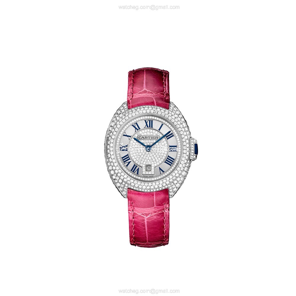 Cartier WJCL0017 Ladies Automatic 18 Carat White Gold Set with Diamonds watch Cartier WJCL0017 Ladies Automatic 18 Carat White Gold Set with Diamonds watch