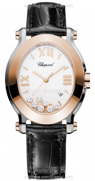 Chopard 27/8546-6001 Happy Sport Ladies Quartz 18 kt Rose Gold and Stainless steel watch Chopard 27/8546-6001 Happy Sport Ladies Quartz 18 kt Rose Gold and Stainless steel watch