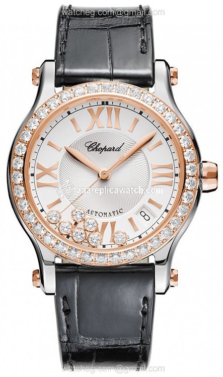 Chopard 278559-6003 Happy Sport Ladies Automatic Rose Gold and Stainless Steel watch Chopard 278559-6003 Happy Sport Ladies Automatic Rose Gold and Stainless Steel watch