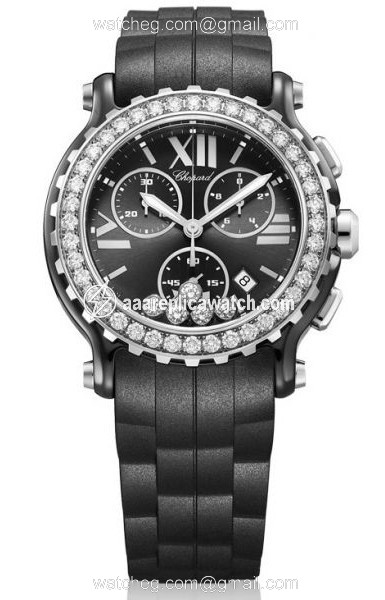 Chopard 288515-9006 Happy Sport Ladies Quartz Black Ceramic watch Chopard 288515-9006 Happy Sport Ladies Quartz Black Ceramic watch