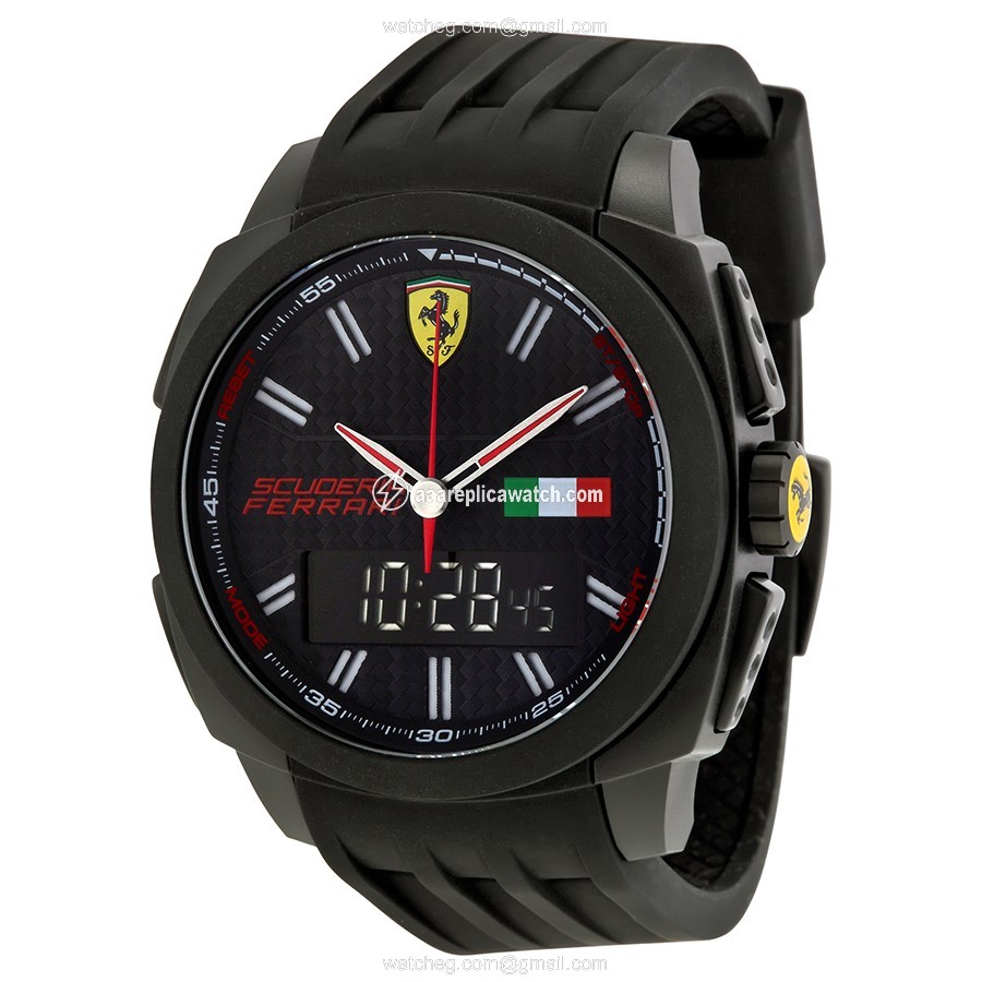 Ferrari 830123 Mens Quartz Black Plastic watch Ferrari 830123 Mens Quartz Black Plastic watch