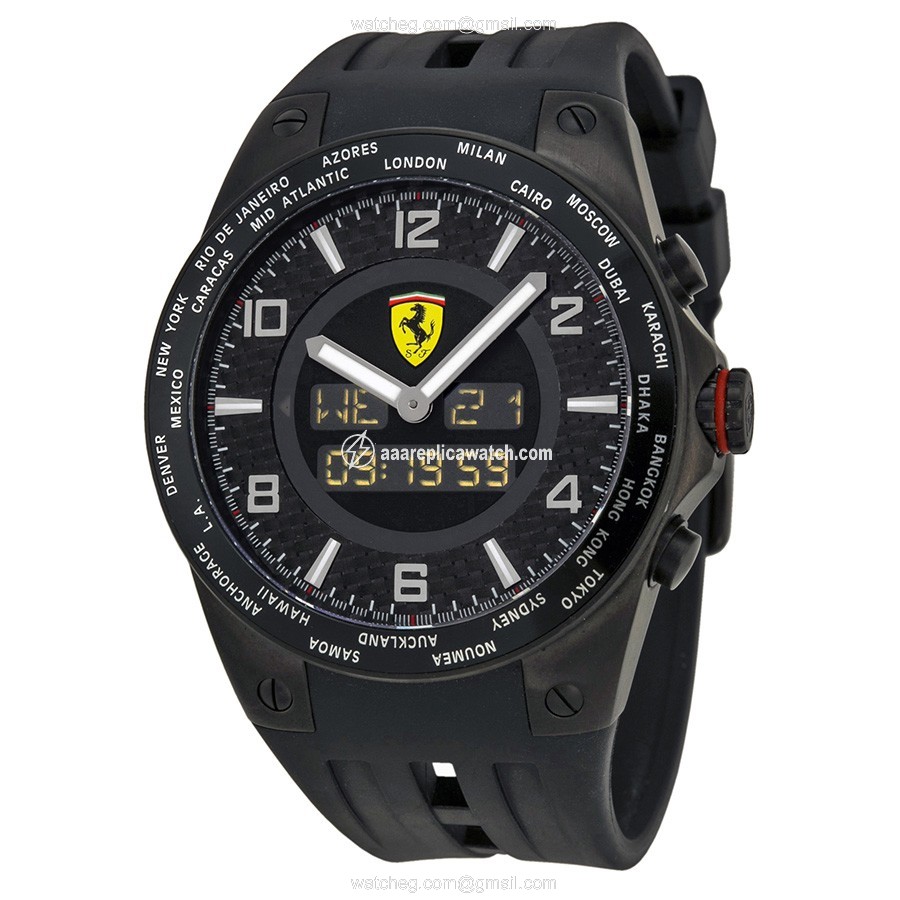 Ferrari FE-05-IPB-FC World Time Mens Quartz Black PVD Stainless Steel watch Ferrari FE-05-IPB-FC World Time Mens Quartz Black PVD Stainless Steel watch