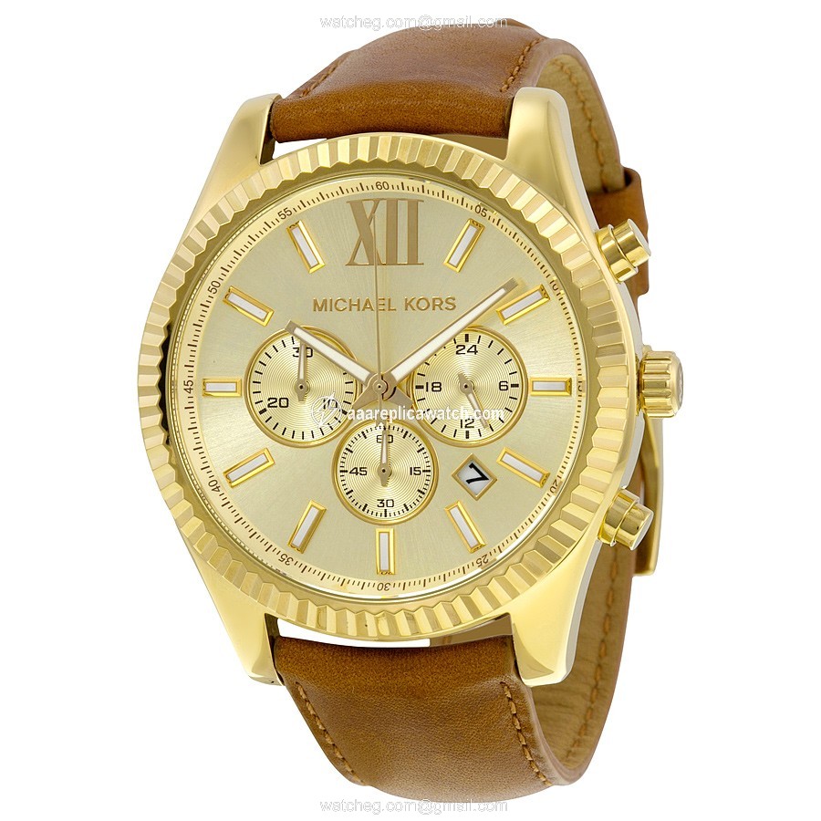 Michael Kors MK8447 Lexington Mens Quartz Gold-tone Stainless Steel watch Michael Kors MK8447 Lexington Mens Quartz Gold-tone Stainless Steel watch