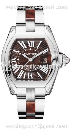 Cartier W6206000 Roadster Mens Hand Wind 18kt White Gold watch Cartier W6206000 Roadster Mens Hand Wind 18kt White Gold watch