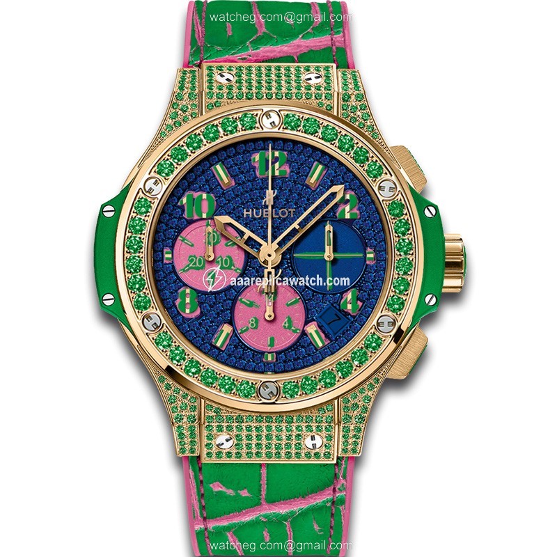 Hublot 341.VG.9089.LR.1622.POP15 Big Bang Pop Art Ladies Automatic Polished 18k Yellow Gold Set with 198 Tsavorites watch Hublot 341.VG.9089.LR.1622.POP15 Big Bang Pop Art Ladies Automatic Polished 18k Yellow Gold Set with 198 Tsavorites watch