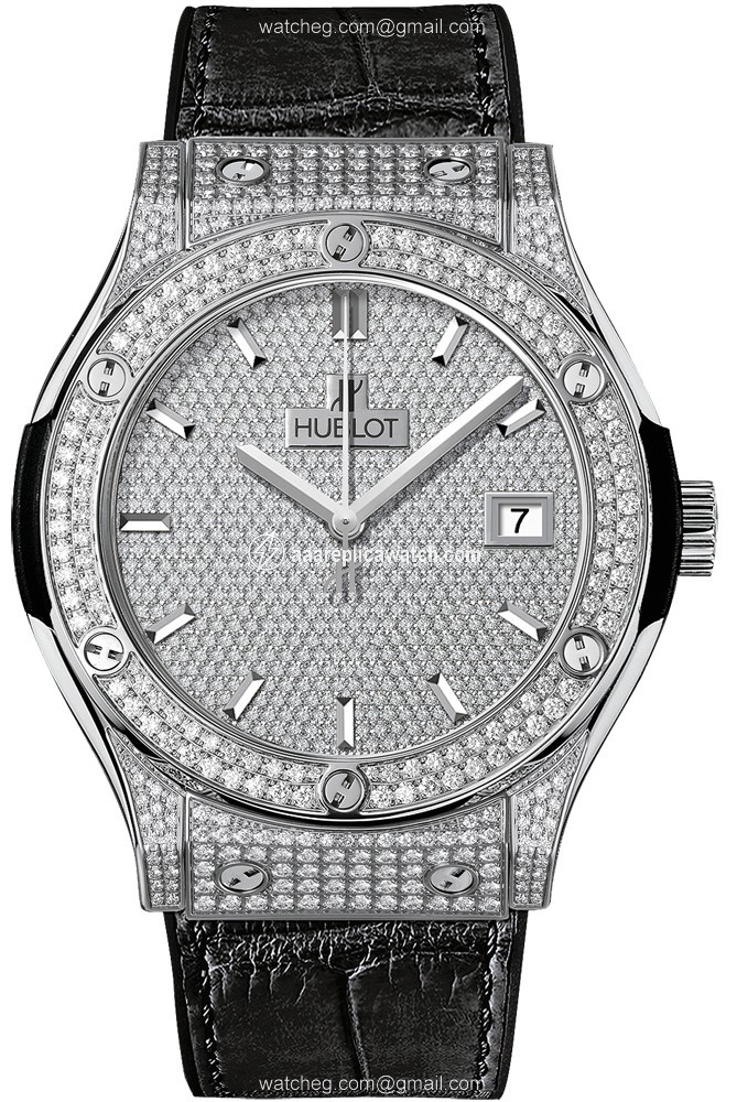 Hublot 511.NX.9010.LR.1704 Classic Fusion Mens Automatic Diamond Pave Titanium watch Hublot 511.NX.9010.LR.1704 Classic Fusion Mens Automatic Diamond Pave Titanium watch