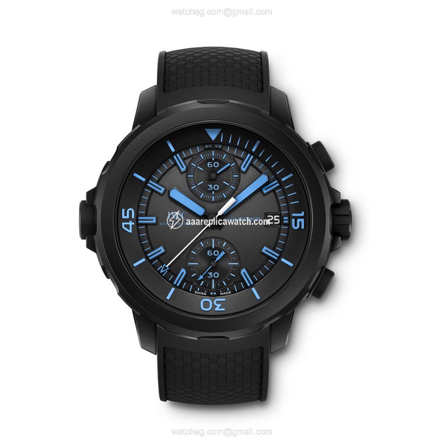 IWC IW379504 Mens Automatic Black Rubber Coated Stainless Steel watch IWC IW379504 Mens Automatic Black Rubber Coated Stainless Steel watch