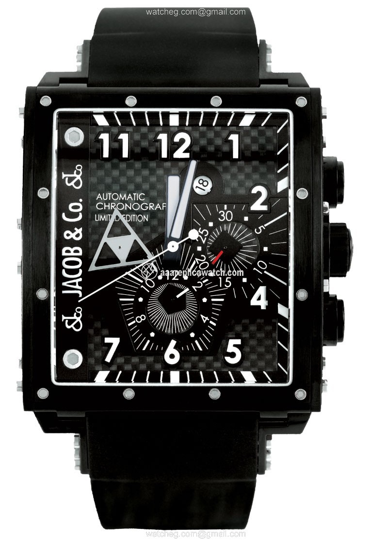 Jacob Co. q2B Epic I Mens Automatic Black PVD Stainless Steel Case with Carbon Fiber I watch Jacob Co. q2B Epic I Mens Automatic Black PVD Stainless Steel Case with Carbon Fiber I watch