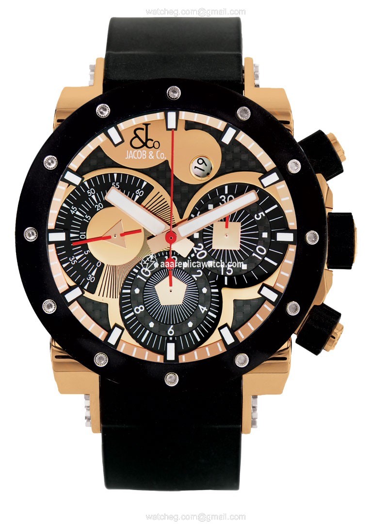 Jacob Co. E3rgr Epic II Mens Automatic 18k Rose Gold watch Jacob Co. E3rgr Epic II Mens Automatic 18k Rose Gold watch