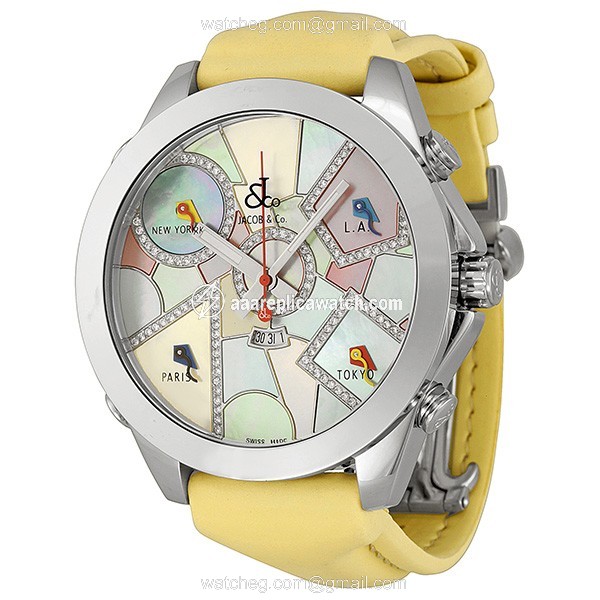 Jacob Co. JC118DA Five Time Zone Unisex Quartz Stainless Steel watch Jacob Co. JC118DA Five Time Zone Unisex Quartz Stainless Steel watch