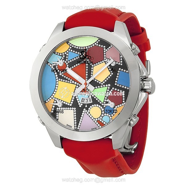 Jacob Co. JCM113DA Five Time Zone Unisex Quartz Stainless Steel watch Jacob Co. JCM113DA Five Time Zone Unisex Quartz Stainless Steel watch