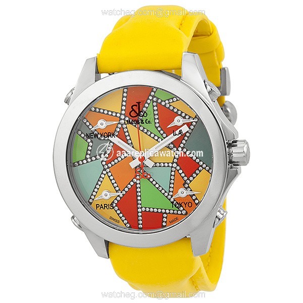 Jacob Co. JCM117DA Five Time Zone Unisex Quartz Stainless Steel watch Jacob Co. JCM117DA Five Time Zone Unisex Quartz Stainless Steel watch