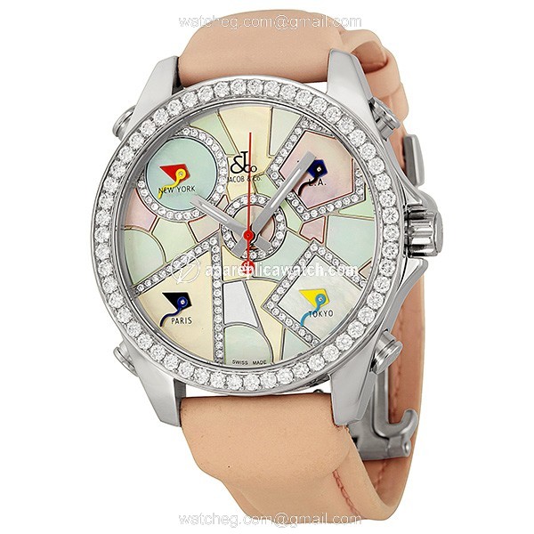 Jacob Co. JCM118DA Five Time Zone Unisex Quartz Stainless Steel watch Jacob Co. JCM118DA Five Time Zone Unisex Quartz Stainless Steel watch