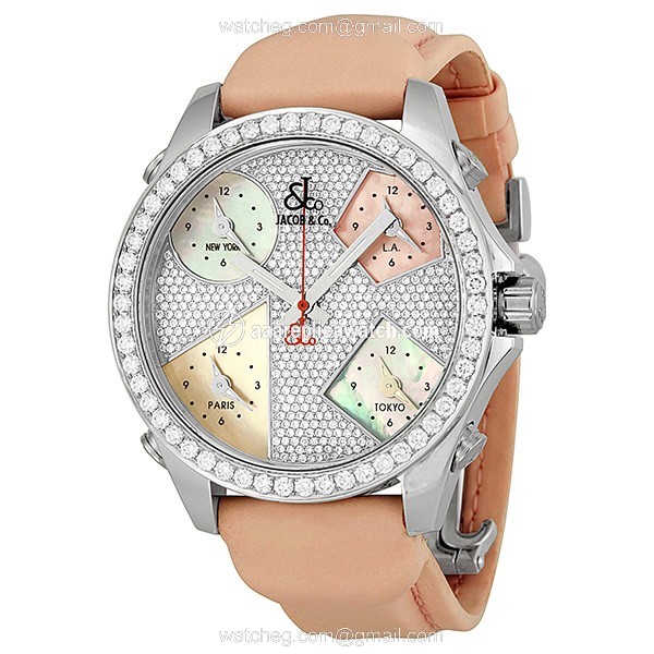 Jacob Co. JCM44 Five Time Zone Unisex Quartz Stainless Steel watch Jacob Co. JCM44 Five Time Zone Unisex Quartz Stainless Steel watch