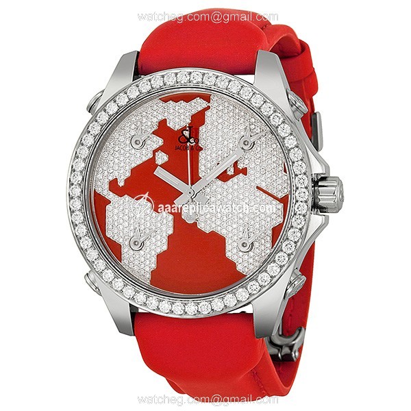 Jacob Co. JCM47SR Five Time Zone Unisex Quartz Stainless Steel watch Jacob Co. JCM47SR Five Time Zone Unisex Quartz Stainless Steel watch