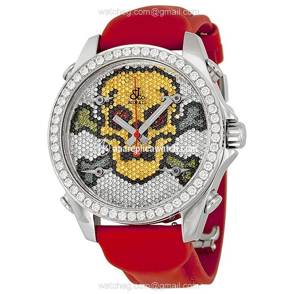 Jacob Co. JCMSKULL1 Five Time Zone Unisex Quartz Stainless Steel watch Jacob Co. JCMSKULL1 Five Time Zone Unisex Quartz Stainless Steel watch