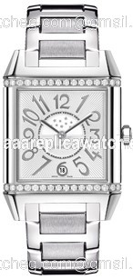 Jaeger LeCoultre 1587 Reverso Mens Quartz Stainless Steel Case Set with Diamonds watch Jaeger LeCoultre 1587 Reverso Mens Quartz Stainless Steel Case Set with Diamonds watch