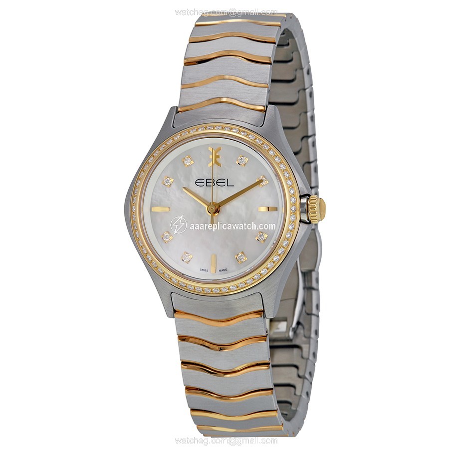 Ebel 1216198 Wave Ladies Quartz Stainless Steel and 18kt Yellow Gold watch Ebel 1216198 Wave Ladies Quartz Stainless Steel and 18kt Yellow Gold watch