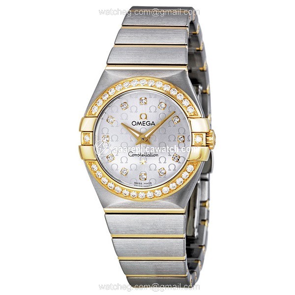 Omega 12325276052002 Constellation Ladies Quartz Brushed Solid 18kt Gold with Steel watch Omega 12325276052002 Constellation Ladies Quartz Brushed Solid 18kt Gold with Steel watch