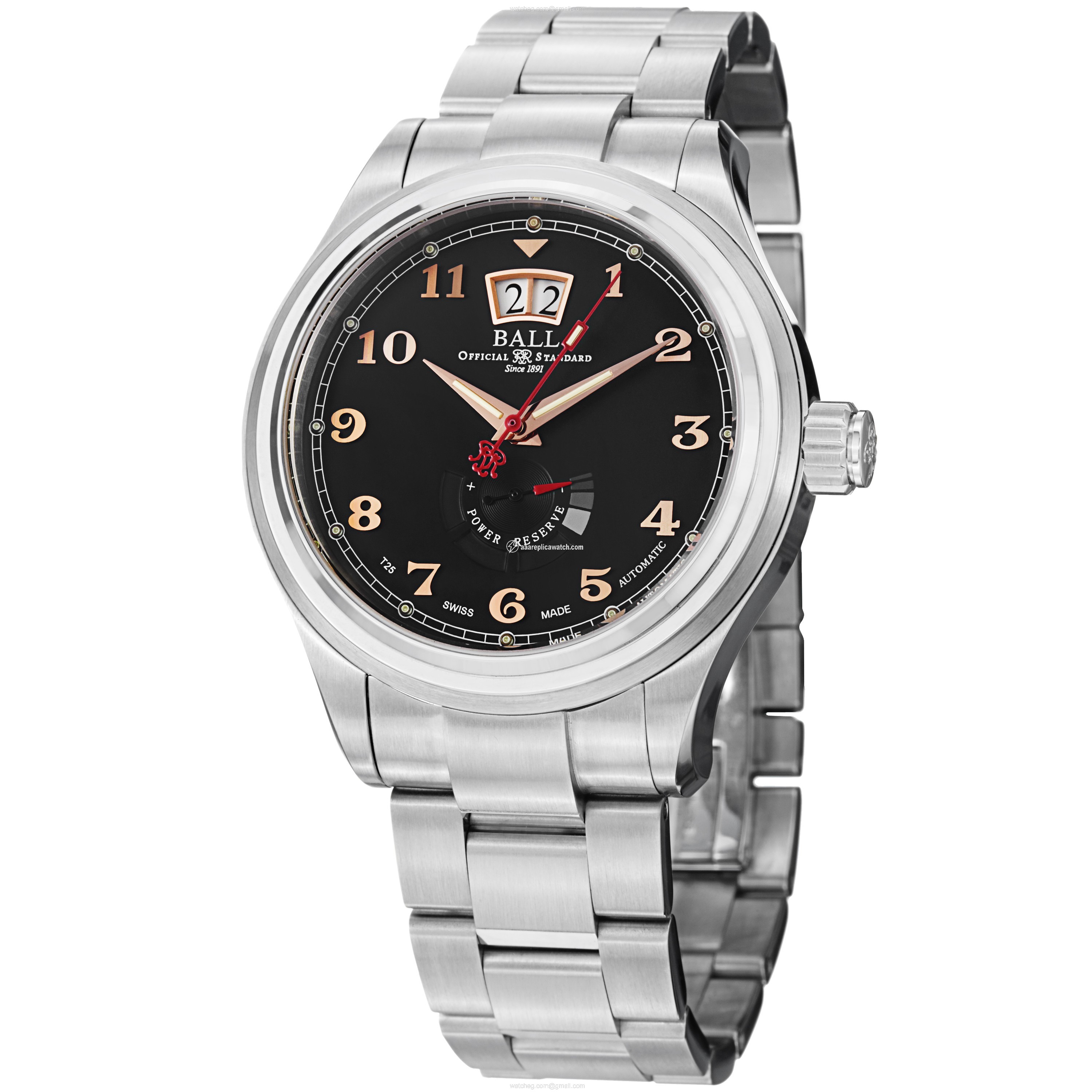 Ball PM1058DSJBK1 Train Cleveland Mens Automatic Stainless Steel watch Ball PM1058DSJBK1 Train Cleveland Mens Automatic Stainless Steel watch