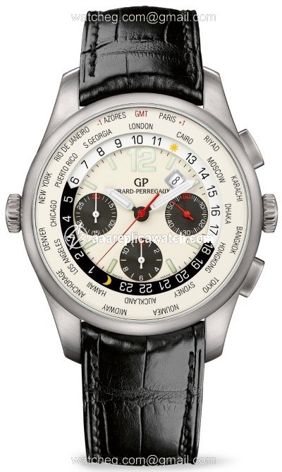 Girard Perregaux 49805-11-153-BA6A Worldwide Time Control Mens Automatic Stainless Steel watch Girard Perregaux 49805-11-153-BA6A Worldwide Time Control Mens Automatic Stainless Steel watch