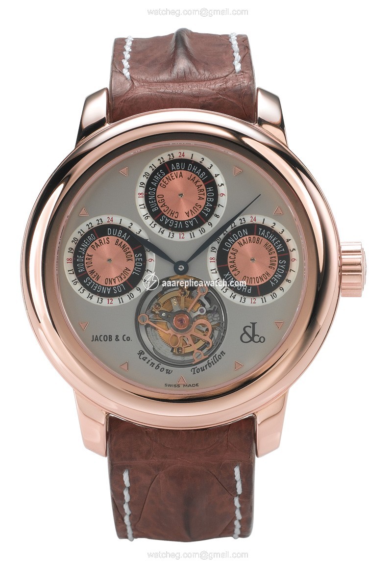 Jacob Co. r5rg Rainbow Tourbillon Mens Hand Wind 18k Rose Gold watch Jacob Co. r5rg Rainbow Tourbillon Mens Hand Wind 18k Rose Gold watch
