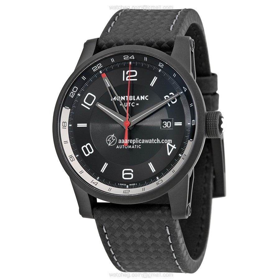 Montblanc 113876 Mens Automatic Black DLC Coated Stainless Steel watch Montblanc 113876 Mens Automatic Black DLC Coated Stainless Steel watch