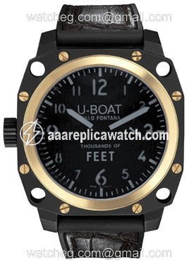 U-Boat 5388 Thousands of feet Mens Automatic Black PVD Stainless Steel and 18kt Yellow gold watch U-Boat 5388 Thousands of feet Mens Automatic Black PVD Stainless Steel and 18kt Yellow gold watch