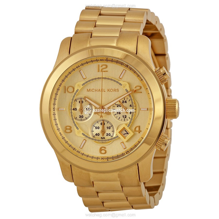Michael Kors MK8077 Runway Mens Quartz Gold-tone Stainless Steel watch Michael Kors MK8077 Runway Mens Quartz Gold-tone Stainless Steel watch