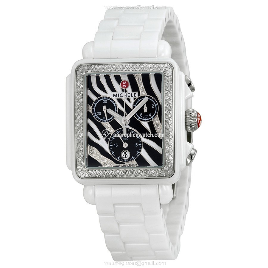 Michele MWW06F000010 Deco Ladies Quartz White Ceramic watch Michele MWW06F000010 Deco Ladies Quartz White Ceramic watch