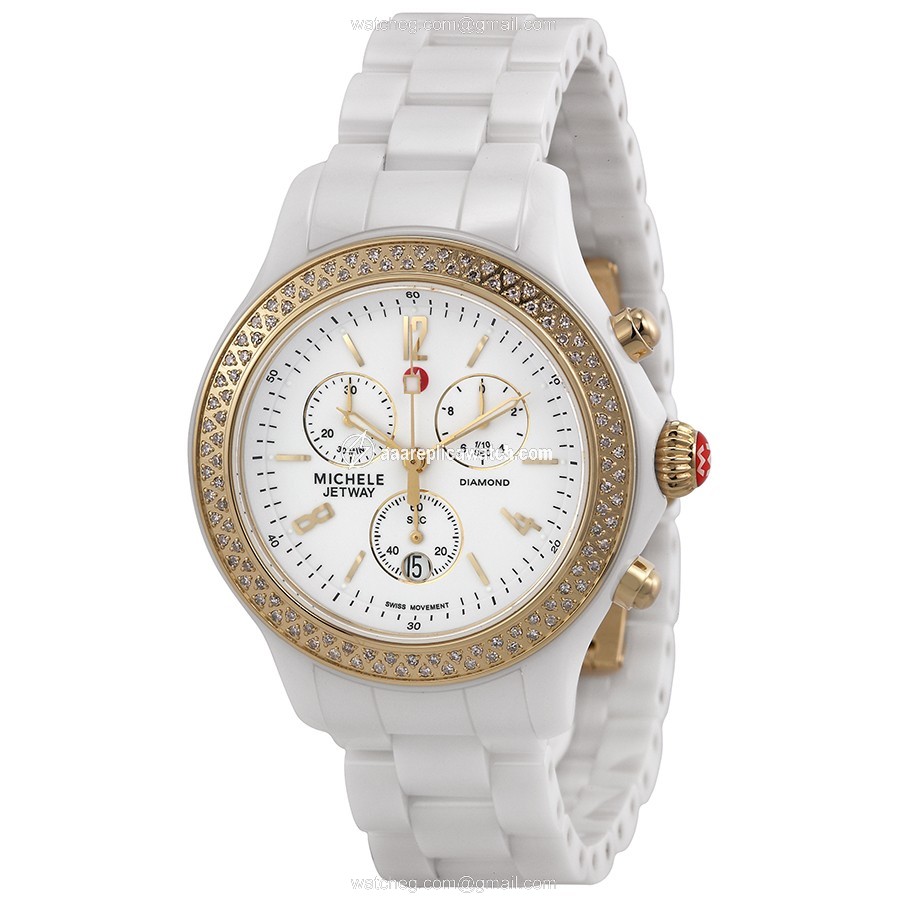 Michele MWW17B000007 Jetway Ladies Quartz White Ceramic watch Michele MWW17B000007 Jetway Ladies Quartz White Ceramic watch