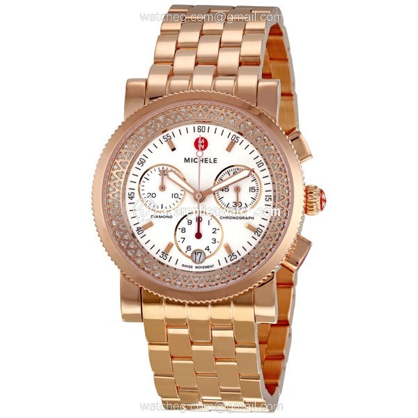 Michele MWW01C000059 Ladies Quartz Rose Gold-plated Stainless Steel watch Michele MWW01C000059 Ladies Quartz Rose Gold-plated Stainless Steel watch