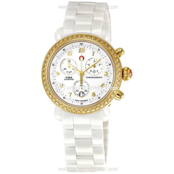 Michele MWW03N000002 Ladies Quartz White Ceramic watch Michele MWW03N000002 Ladies Quartz White Ceramic watch