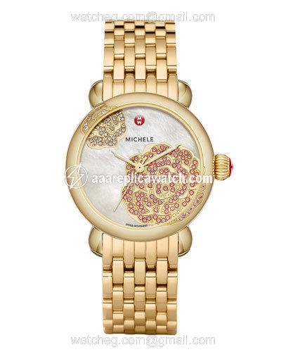 Michele MWW03T000077 Ladies Quartz Gold-Tone Stainless Steel watch Michele MWW03T000077 Ladies Quartz Gold-Tone Stainless Steel watch