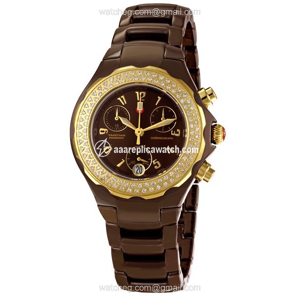 Michele MWW12A000012 Ladies Quartz Brown Ceramic watch Michele MWW12A000012 Ladies Quartz Brown Ceramic watch