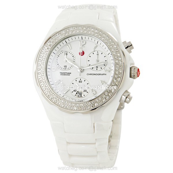 Michele MWW12B000001 Ladies Quartz White Ceramic watch Michele MWW12B000001 Ladies Quartz White Ceramic watch