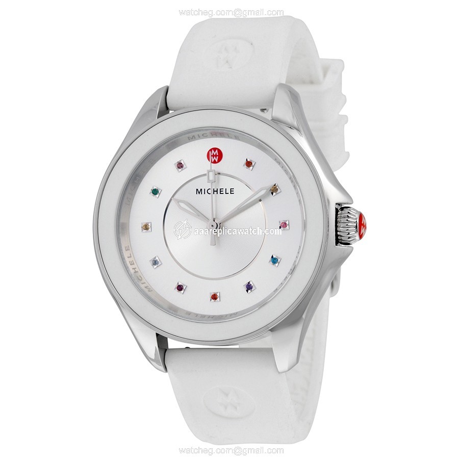 Michele MWW27A000007 Ladies Quartz White Silicone watch Michele MWW27A000007 Ladies Quartz White Silicone watch