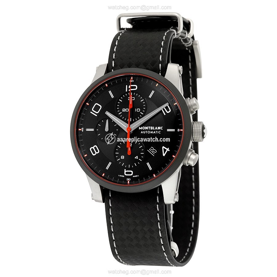Montblanc 113827 Mens Automatic Microblasted Stainless Steel watch Montblanc 113827 Mens Automatic Microblasted Stainless Steel watch