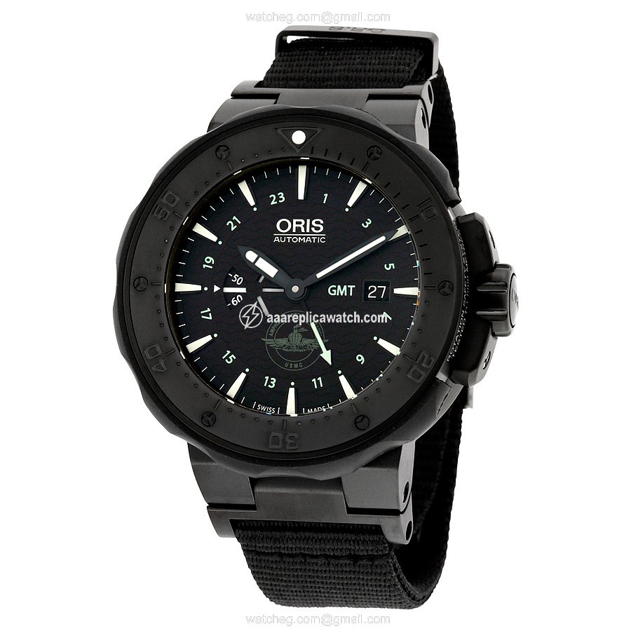 Oris 01 747 7715 7754-Set Mens Automatic Black DLC Titanium watch Oris 01 747 7715 7754-Set Mens Automatic Black DLC Titanium watch