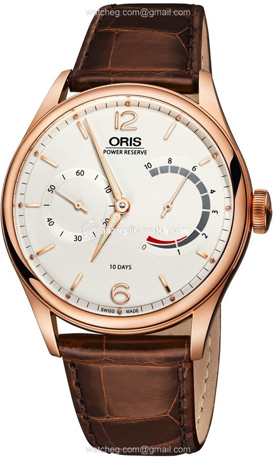 Oris 110-7700-6081LS Mens Hand Wind 18kt Rose Gold watch Oris 110-7700-6081LS Mens Hand Wind 18kt Rose Gold watch