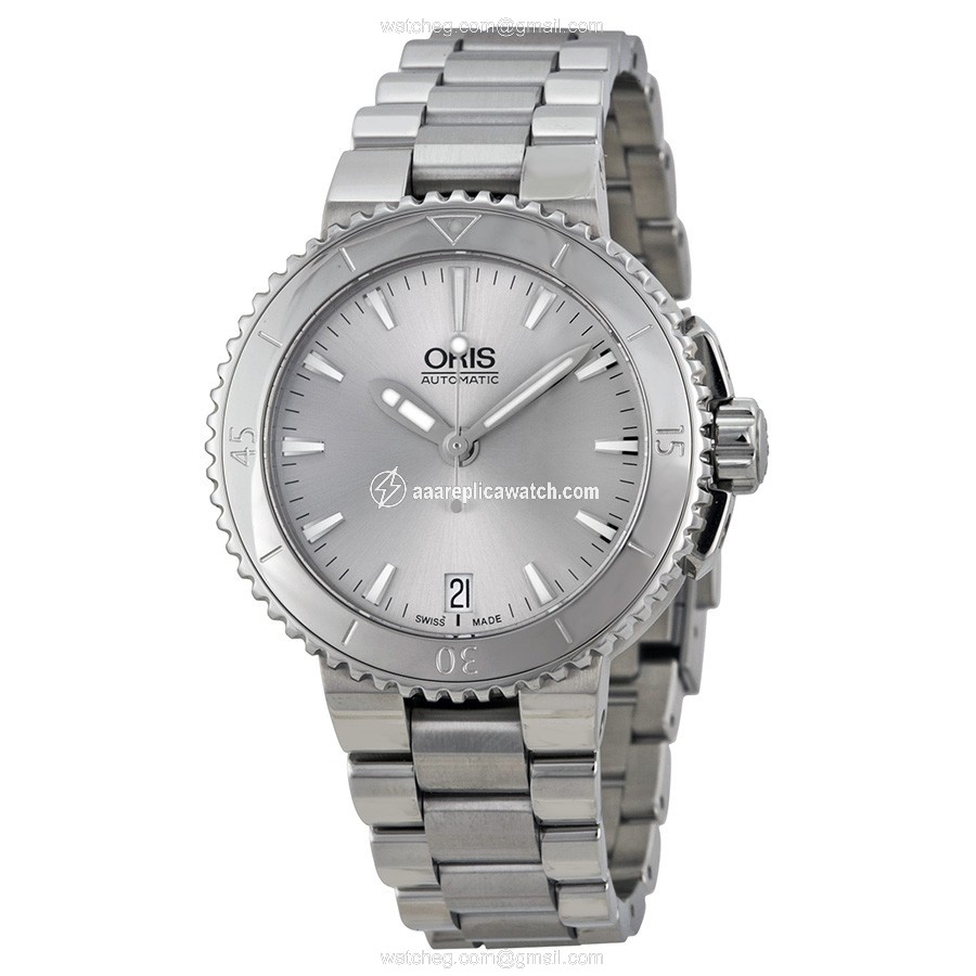 Oris 01 733 7652 4141-07 8 18 01P Aquis Ladies Automatic Stainless Steel watch Oris 01 733 7652 4141-07 8 18 01P Aquis Ladies Automatic Stainless Steel watch