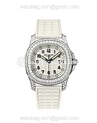 Patek Philippe 5069G-011 Aquanaut Ladies Quartz 18k White Gold, diamonds watch Patek Philippe 5069G-011 Aquanaut Ladies Quartz 18k White Gold, diamonds watch