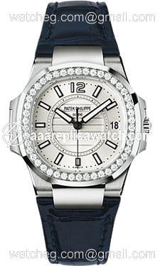 Patek Philippe 7010G Nautilus Ladies Quartz 18kt White Gold Case Set with 46 Diamonds (0.73 ct watch Patek Philippe 7010G Nautilus Ladies Quartz 18kt White Gold Case Set with 46 Diamonds (0.73 ct watch