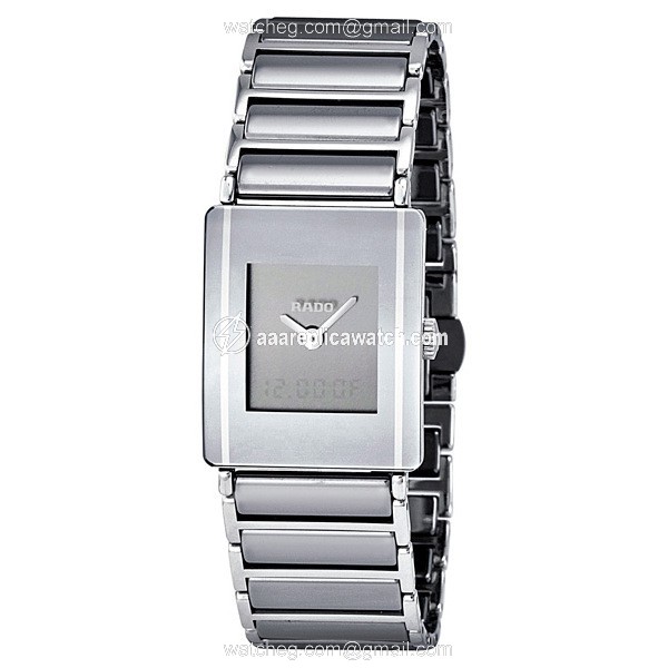 Rado R20664152 Integral Mens Quartz Scratch-proof Platinum-tone ceramic watch Rado R20664152 Integral Mens Quartz Scratch-proof Platinum-tone ceramic watch