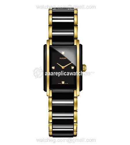 Rado R20845712 Ladies Quartz High-tech Black Ceramic and Gold-tone Stainless St watch Rado R20845712 Ladies Quartz High-tech Black Ceramic and Gold-tone Stainless St watch