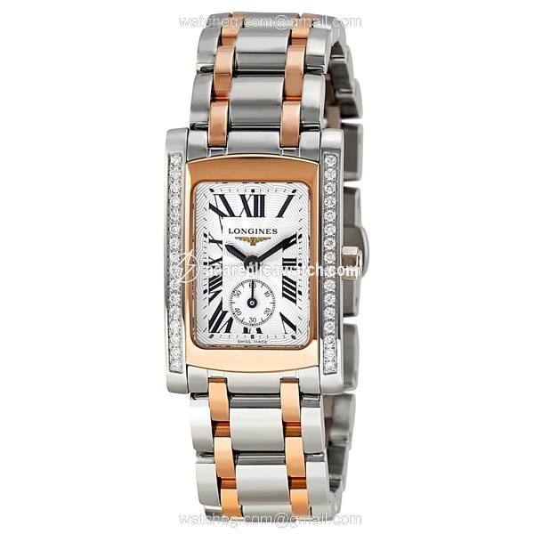 Longines L51555797 DolceVita Ladies Quartz 18 kt Rose Gold and Stainless Steel watch Longines L51555797 DolceVita Ladies Quartz 18 kt Rose Gold and Stainless Steel watch