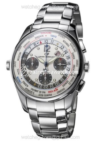 Girard Perregaux 49805-11-152-11A Worldwide Time Control Mens Automatic Stainless Steel watch Girard Perregaux 49805-11-152-11A Worldwide Time Control Mens Automatic Stainless Steel watch