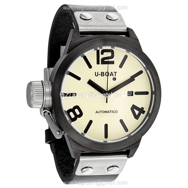 U-Boat 343 Mens Automatic Black Ion-plated Stainless Steel watch U-Boat 343 Mens Automatic Black Ion-plated Stainless Steel watch